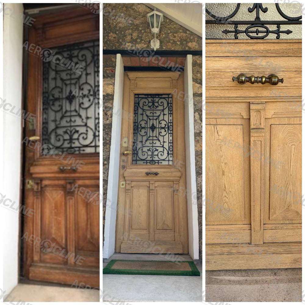 Faire décaper par aérogommage une porte d’entrée en bois